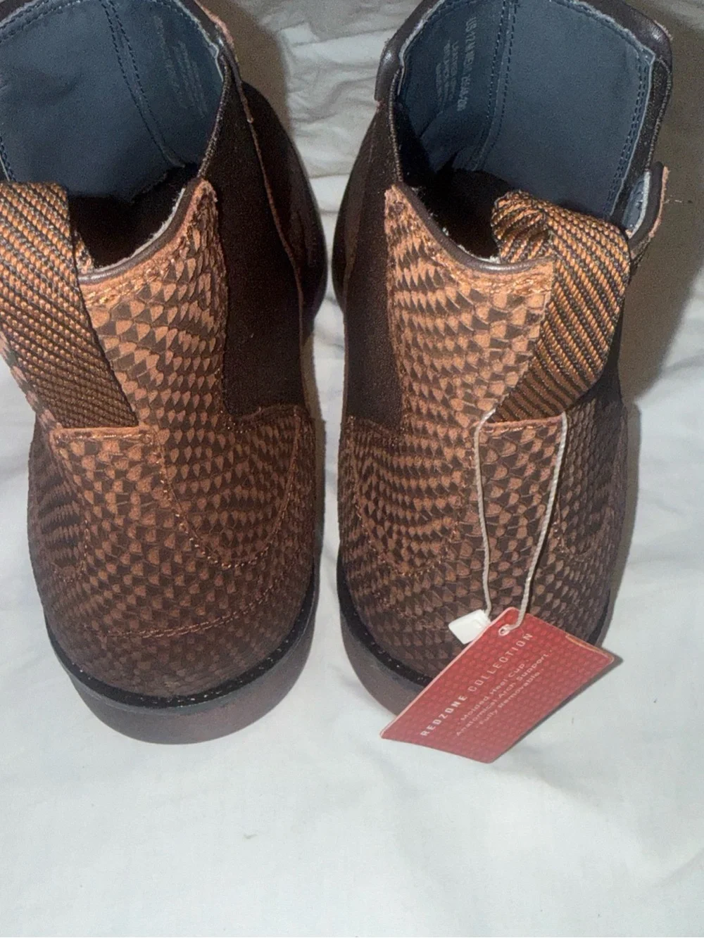 Stacy Adam Kayden Chelsea Boot Brown Leather Size 12 Date Night Trendy